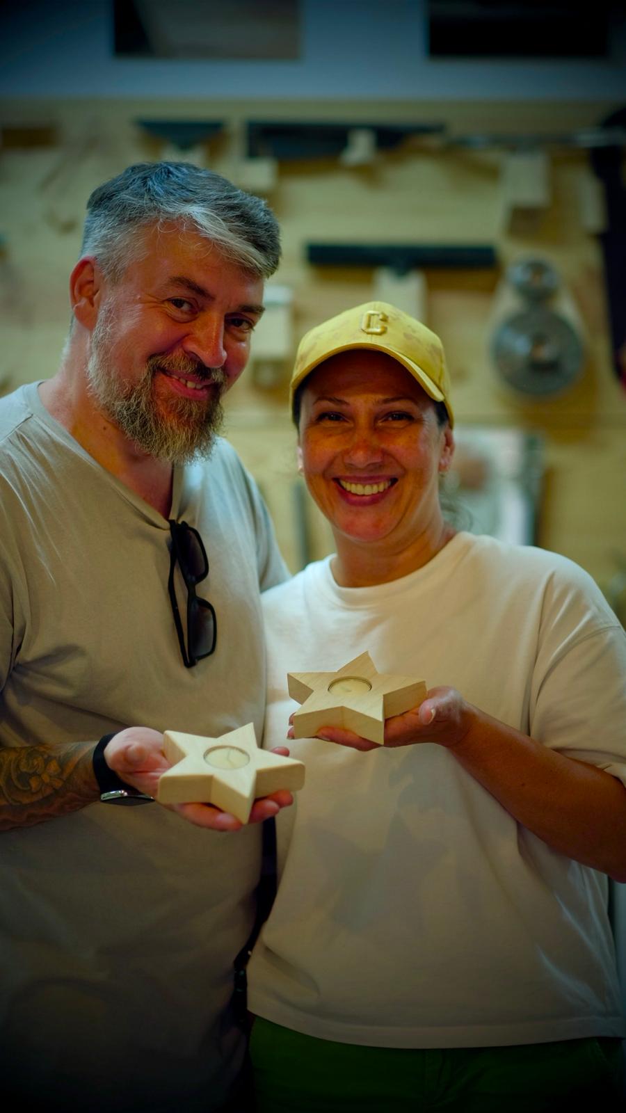 Curso de Sierra de Marquetería (Scroll Saw) – Portavelas en forma de estrella