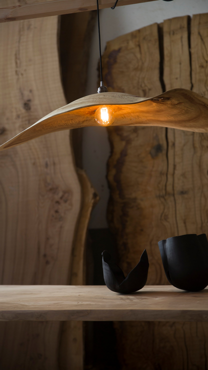 "Tramuntana" - Lámpara de techo de madera